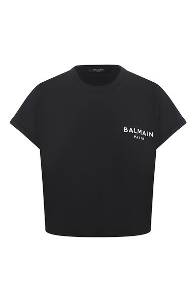 Женская хлопковая футболка BALMAIN, арт. VF11370/B013
