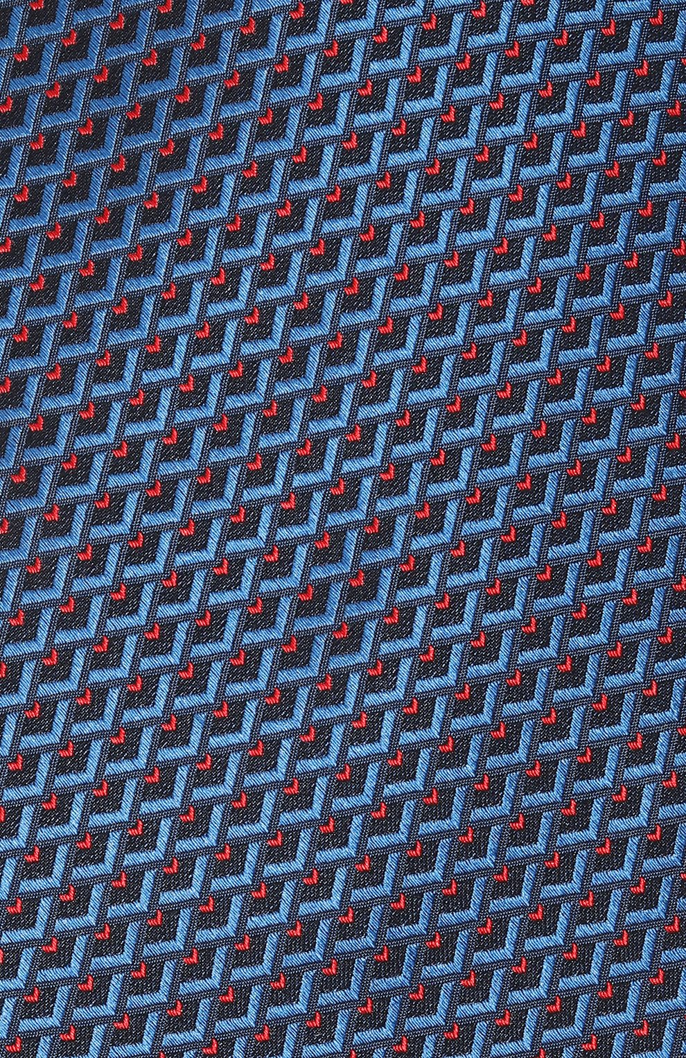 Шелковый галстук ZILLI синего цвета по цене 32350 руб., арт. 55009, фото 4 Шелковый галстук ZILLI, арт. 55009, фото 4