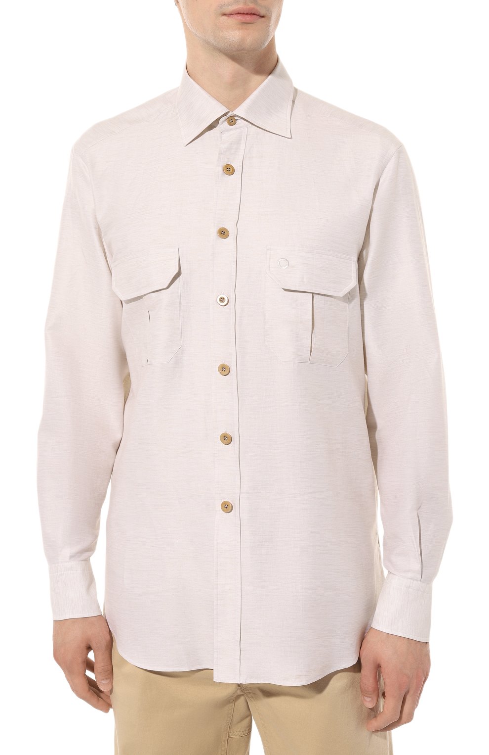 Рубашка из хлопка и шелка STEFANO RICCI, арт. SP006289/R2150, фото 3