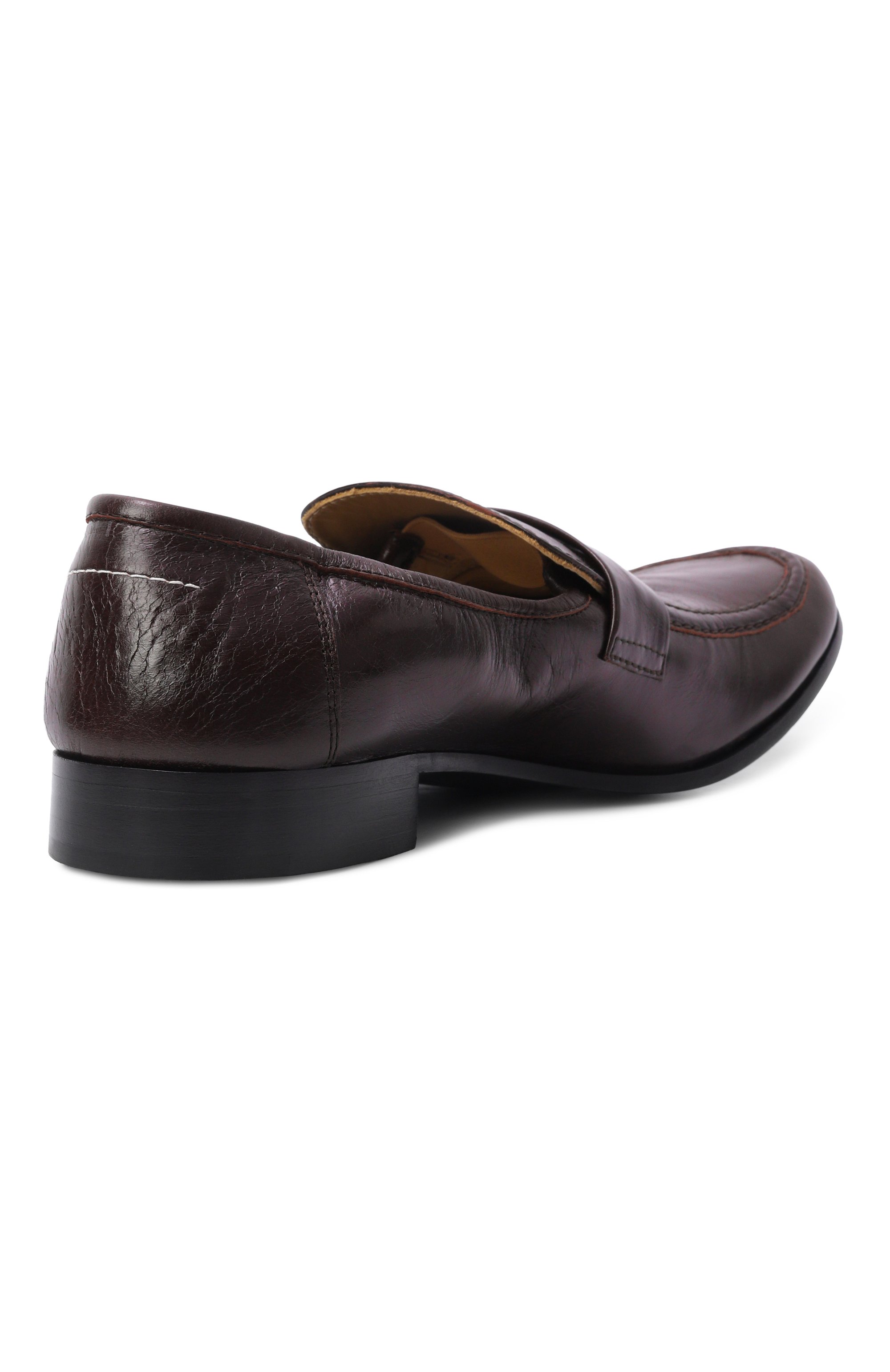 Кожаные лоферы swing-toe MM6, арт. SH3WR0008/P7560_001, фото 4