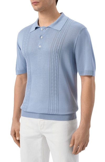 Шелковое поло KITON, арт. UMK0852, фото 3