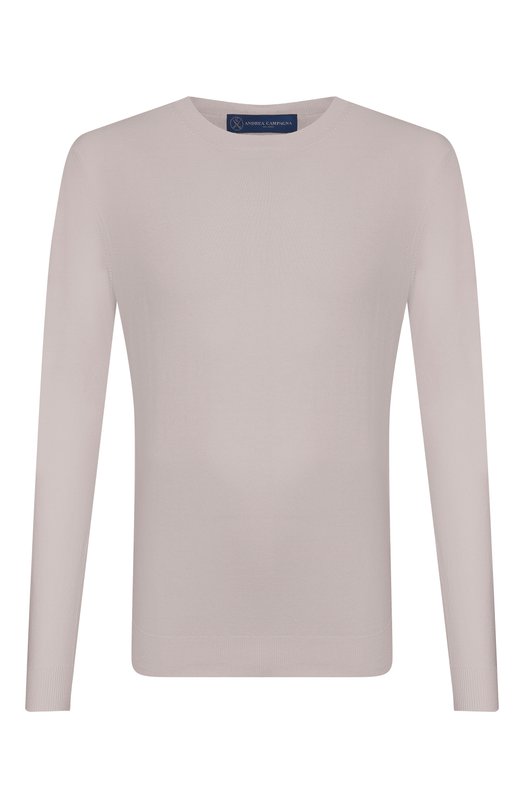 Хлопковый джемпер Andrea Campagna M5425-1000 Серый M5425-1000