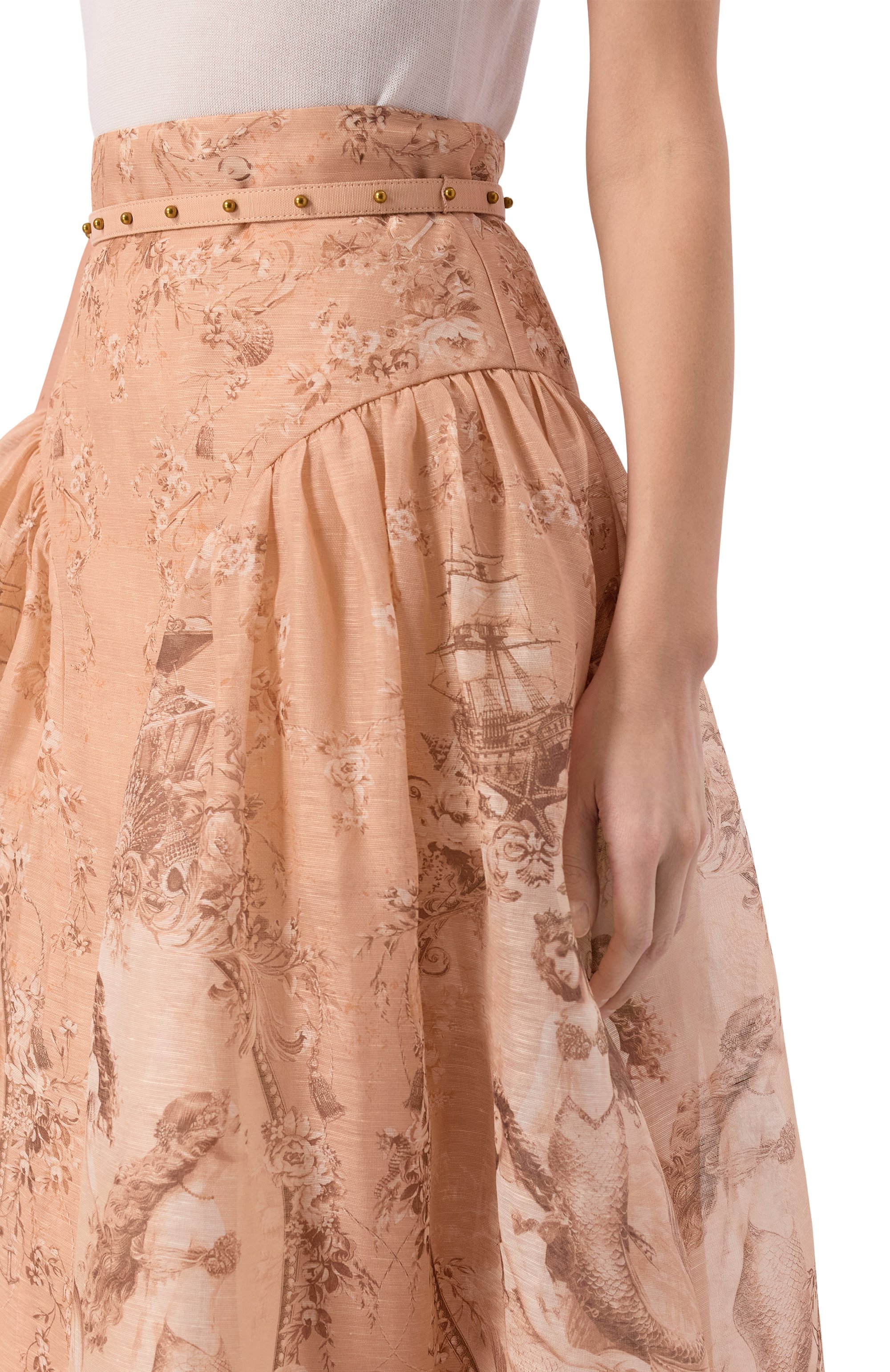 Юбка изо льна и шелка ZIMMERMANN, арт. 6915SC261, фото 5