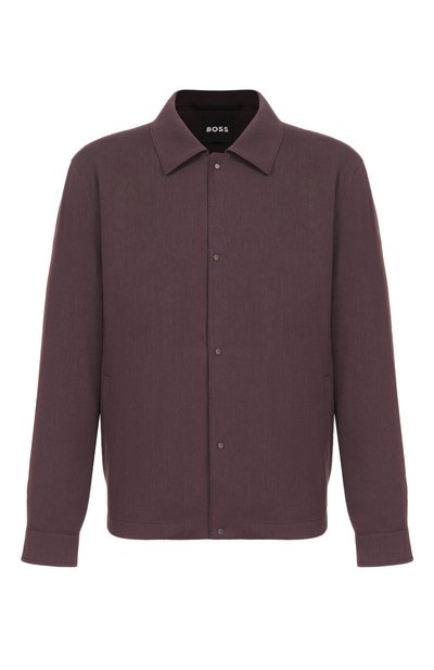 Мужская куртка-рубашка изо льна и вискозы BOSS, арт. 50561971