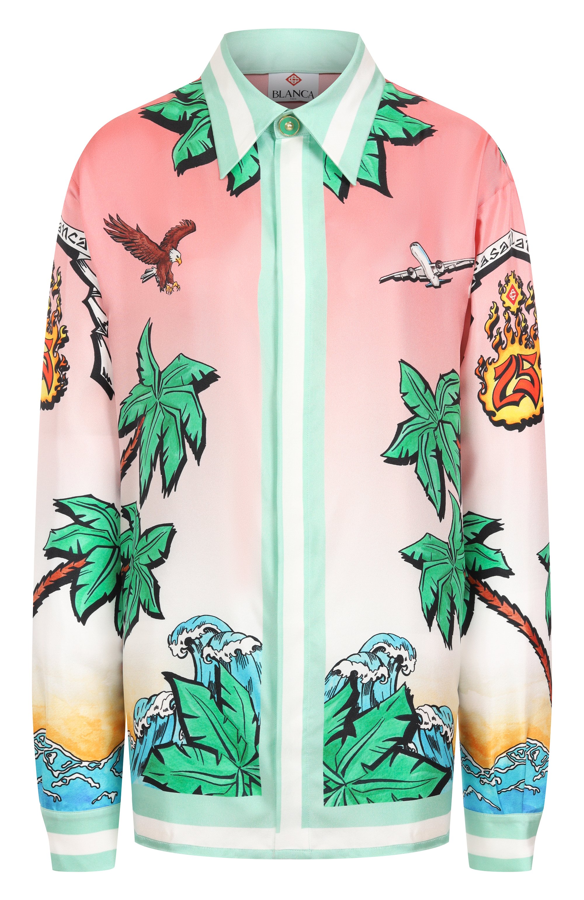 Шелковая рубашка CASABLANCA, арт. U-WS25-SH-021-02, фото 1