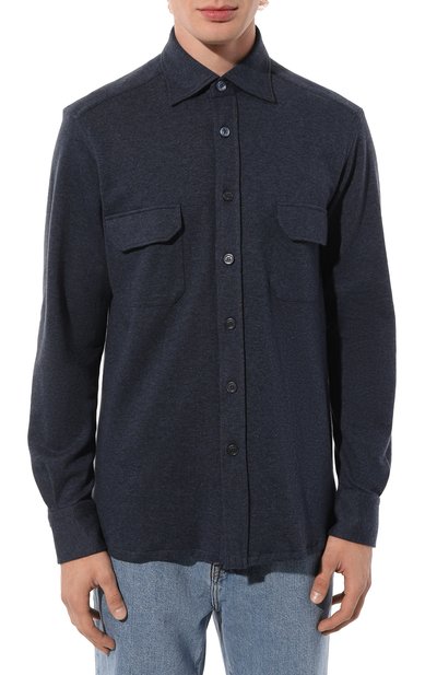 Рубашка из хлопка и кашемира STEFANO RICCI, арт. CJ007117/TE2602, фото 3