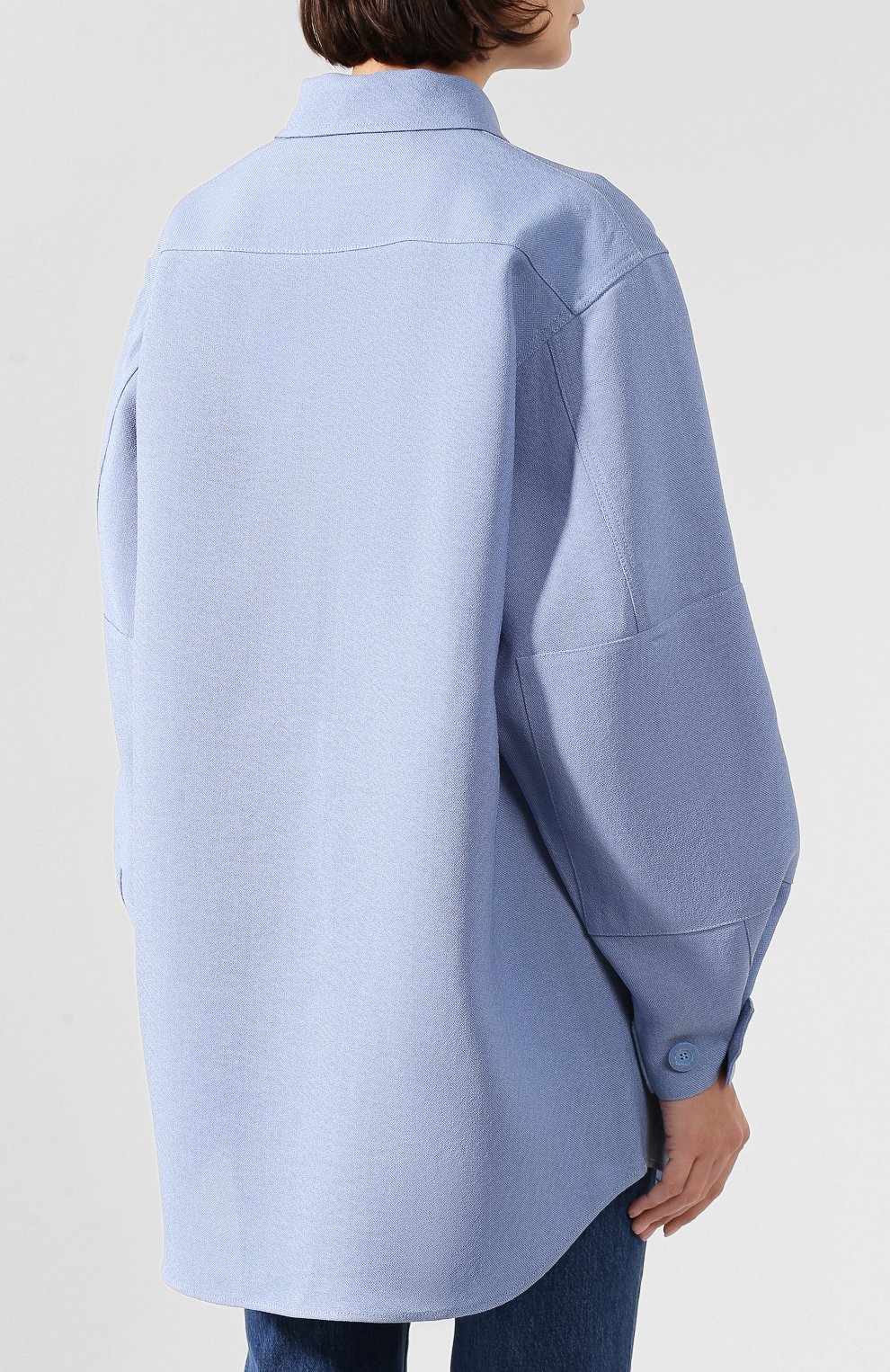 Рубашка из смеси шелка и хлопка JACQUEMUS, арт. 193SH06/15330, фото 4