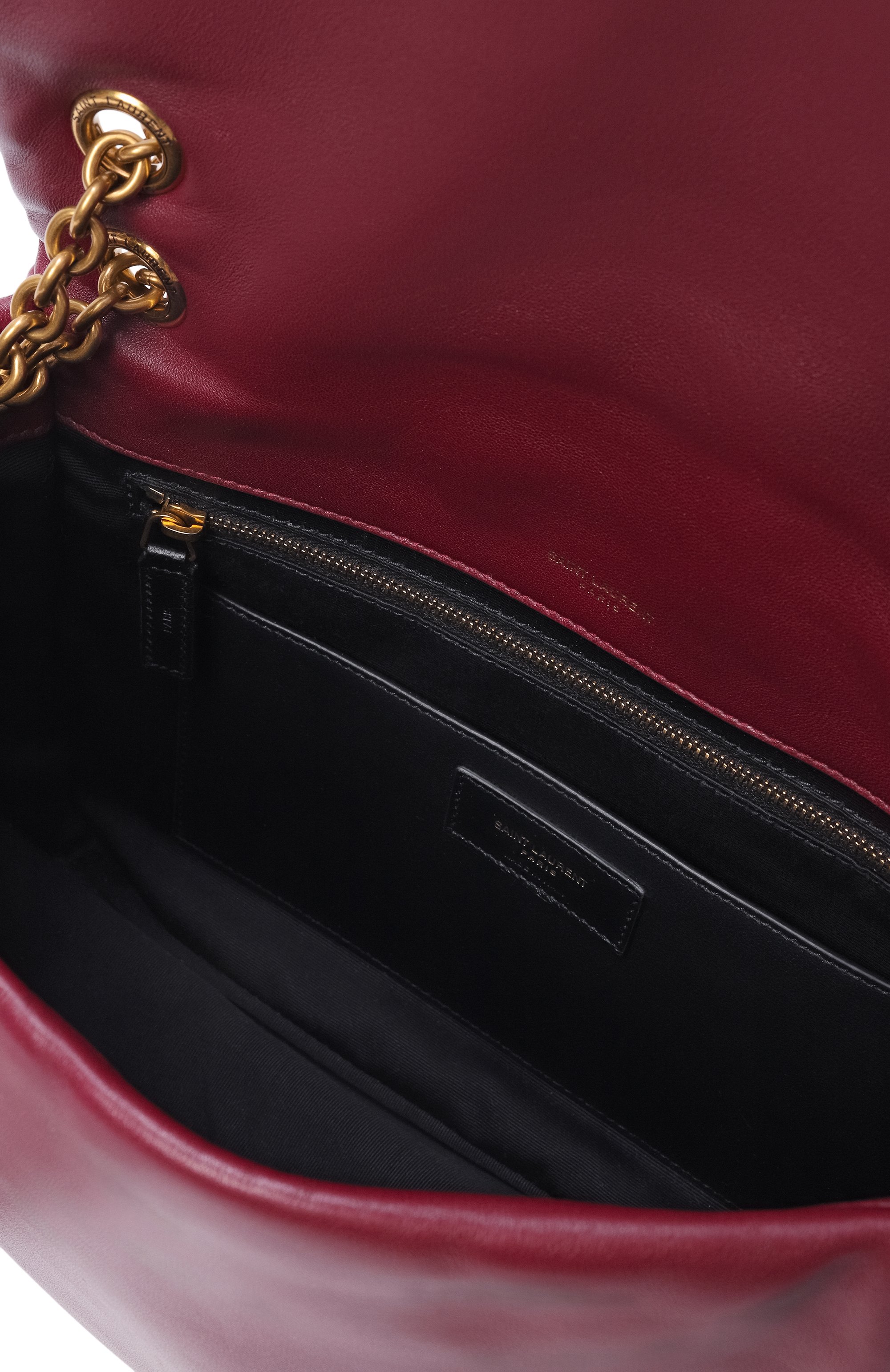 Сумка jamie 4.3 medium SAINT LAURENT бордового цвета по цене 454500 руб., арт. 809696/AAB32, фото 5 Сумка jamie 4.3 medium SAINT LAURENT, арт. 809696/AAB32, фото 5