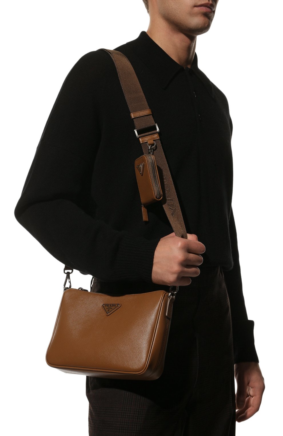 Кожаная сумка PRADA, арт. 2VH113-9Z2-F0401-DMM, фото 2