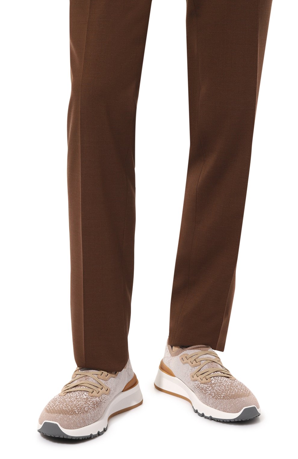 Текстильные кроссовки BRUNELLO CUCINELLI, арт. MZUKIB2051, фото 3