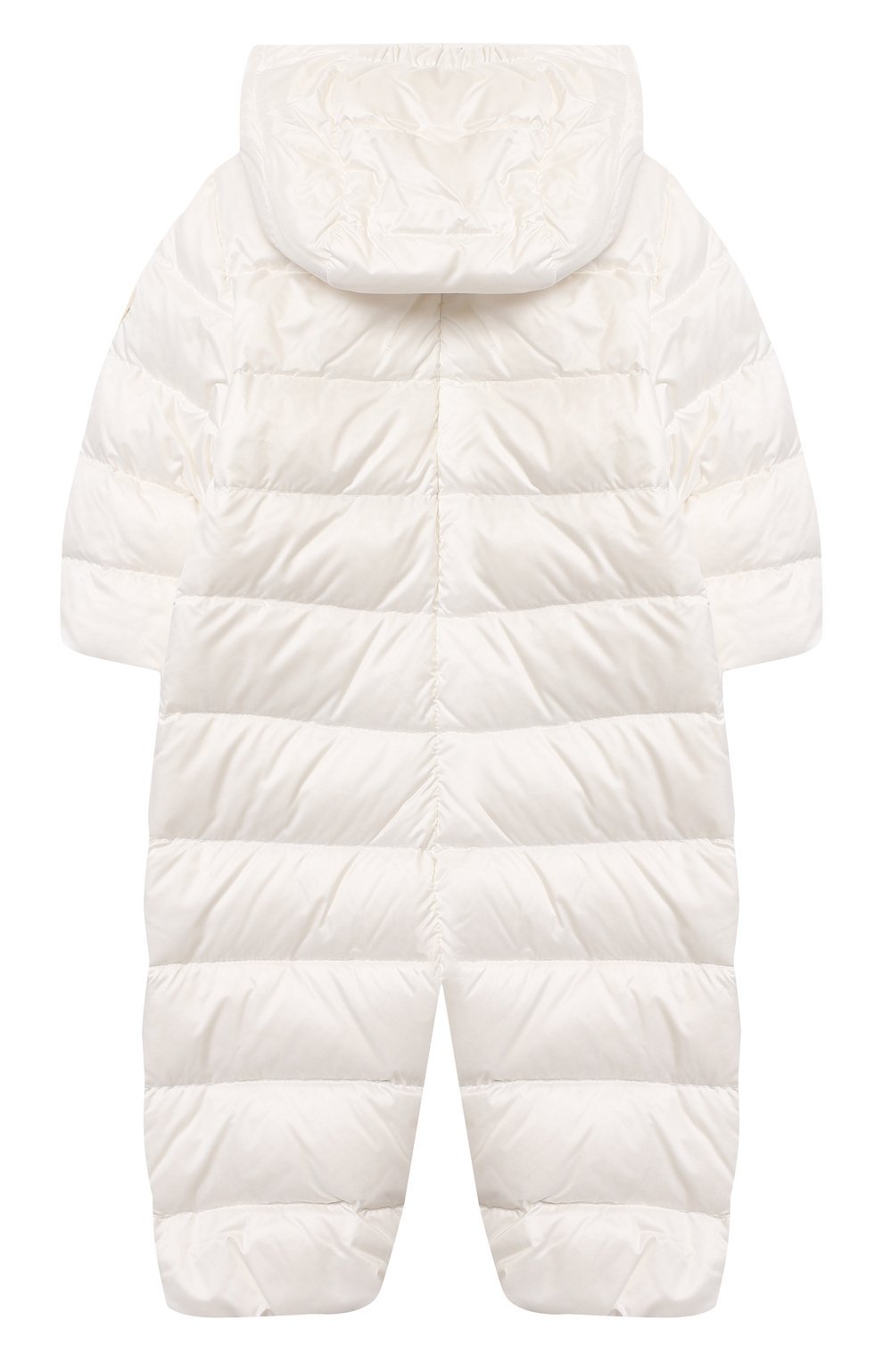 Пуховый комбинезон MONCLER белого цвета по цене 54800 руб., арт. G1-951-1G516-00-53048/3-12M, фото 2 Пуховый комбинезон MONCLER, арт. G1-951-1G516-00-53048/3-12M, фото 2