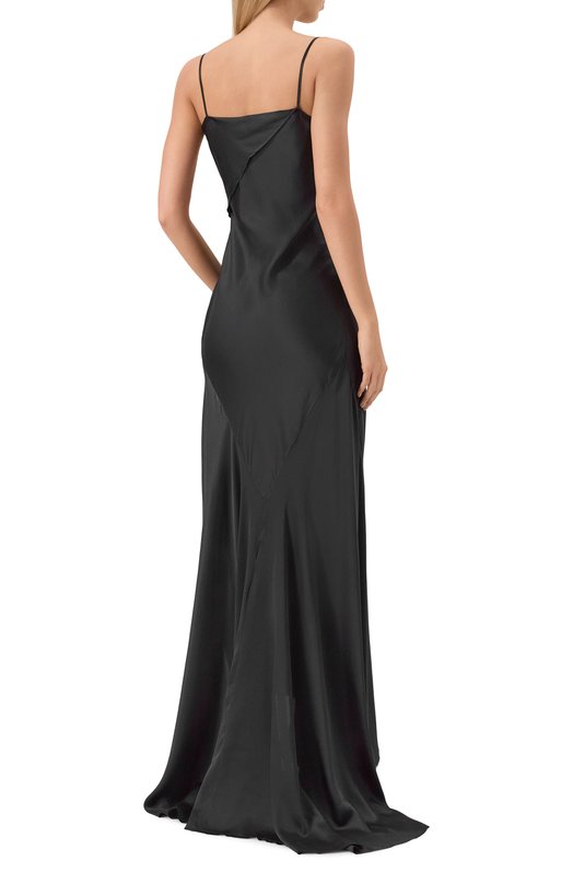 Атласное платье Ann Demeulemeester B0012276/FA134 Чёрный  B0012276/FA134 Фото 4