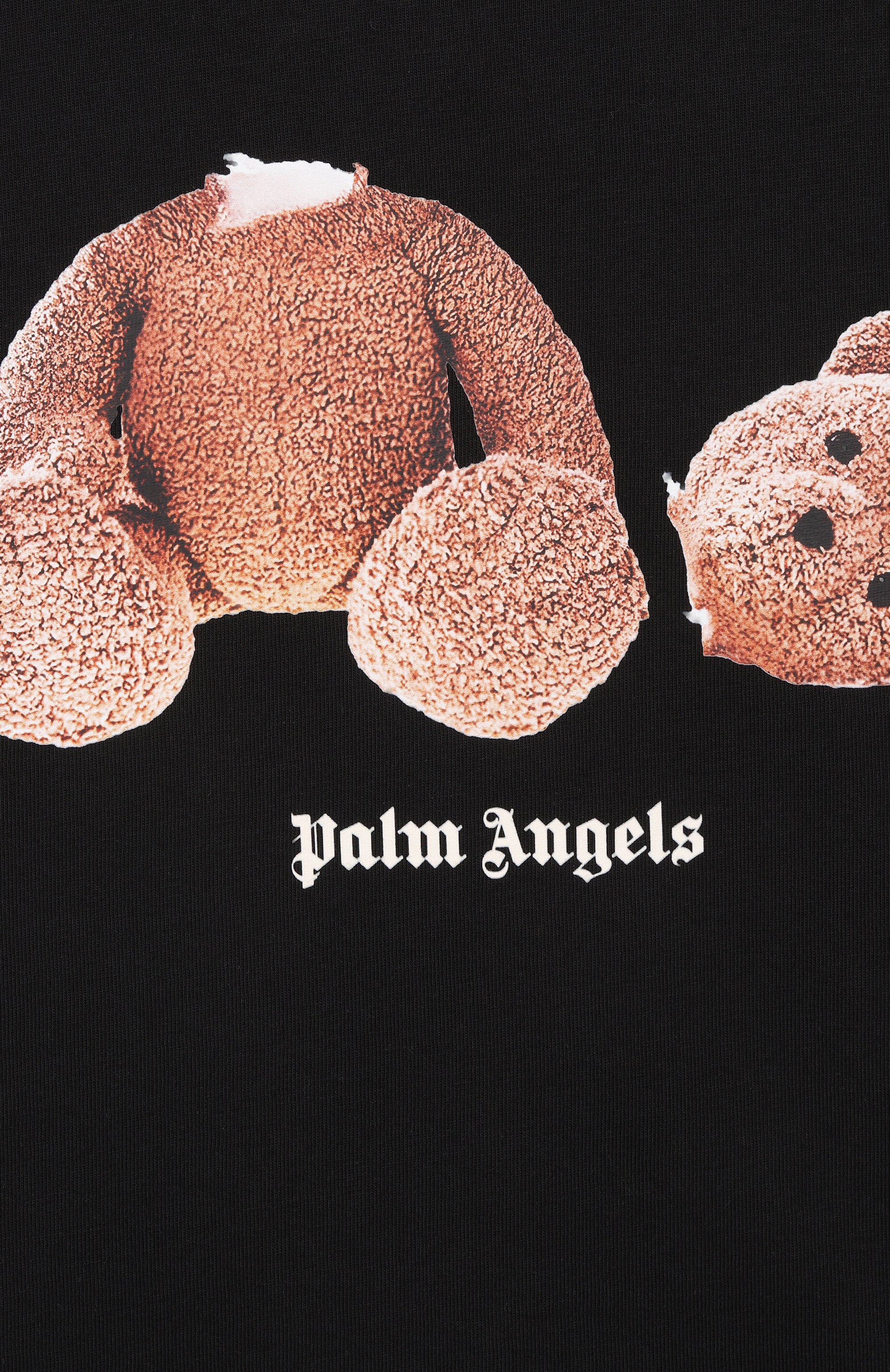 Хлопковая футболка PALM ANGELS черного цвета по цене 10650 руб., арт. PBAA003S26JER001, фото 3 Хлопковая футболка PALM ANGELS, арт. PBAA003S26JER001, фото 3