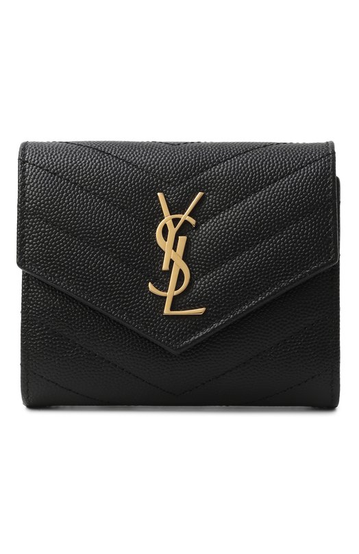 Кожаный кошелек Saint Laurent 692061/B0W01 Чёрный 692061/B0W01