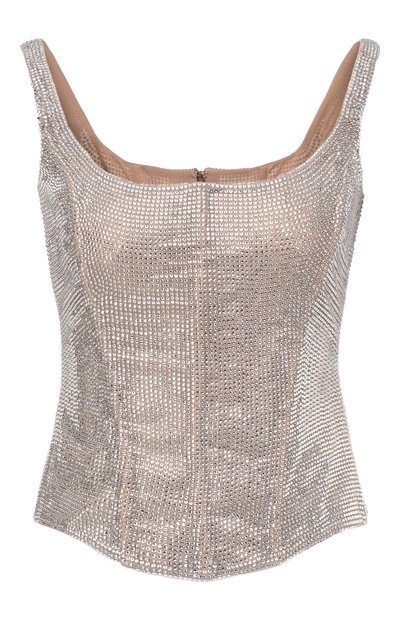 Женский топ-корсет с отделкой стразами GIUSEPPE DI MORABITO, арт. 06PST0196FC 16316