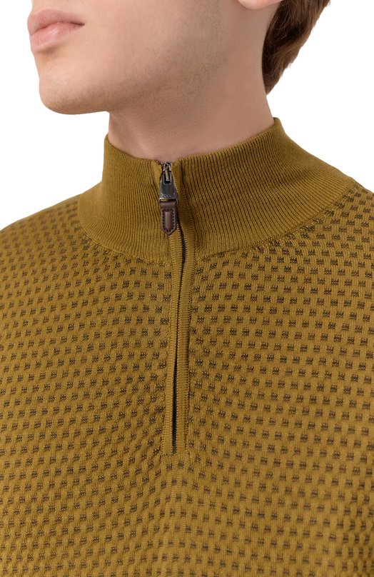 Свитер из шерсти и кашемира Canali C0015/MK02359 Коричневый  C0015/MK02359 Фото 5