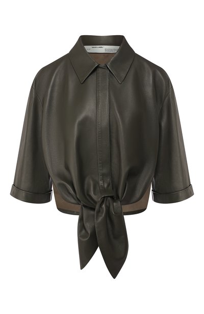 Кожаная рубашка OFF-WHITE, арт. 0WJE001R20F990684300, фото 1