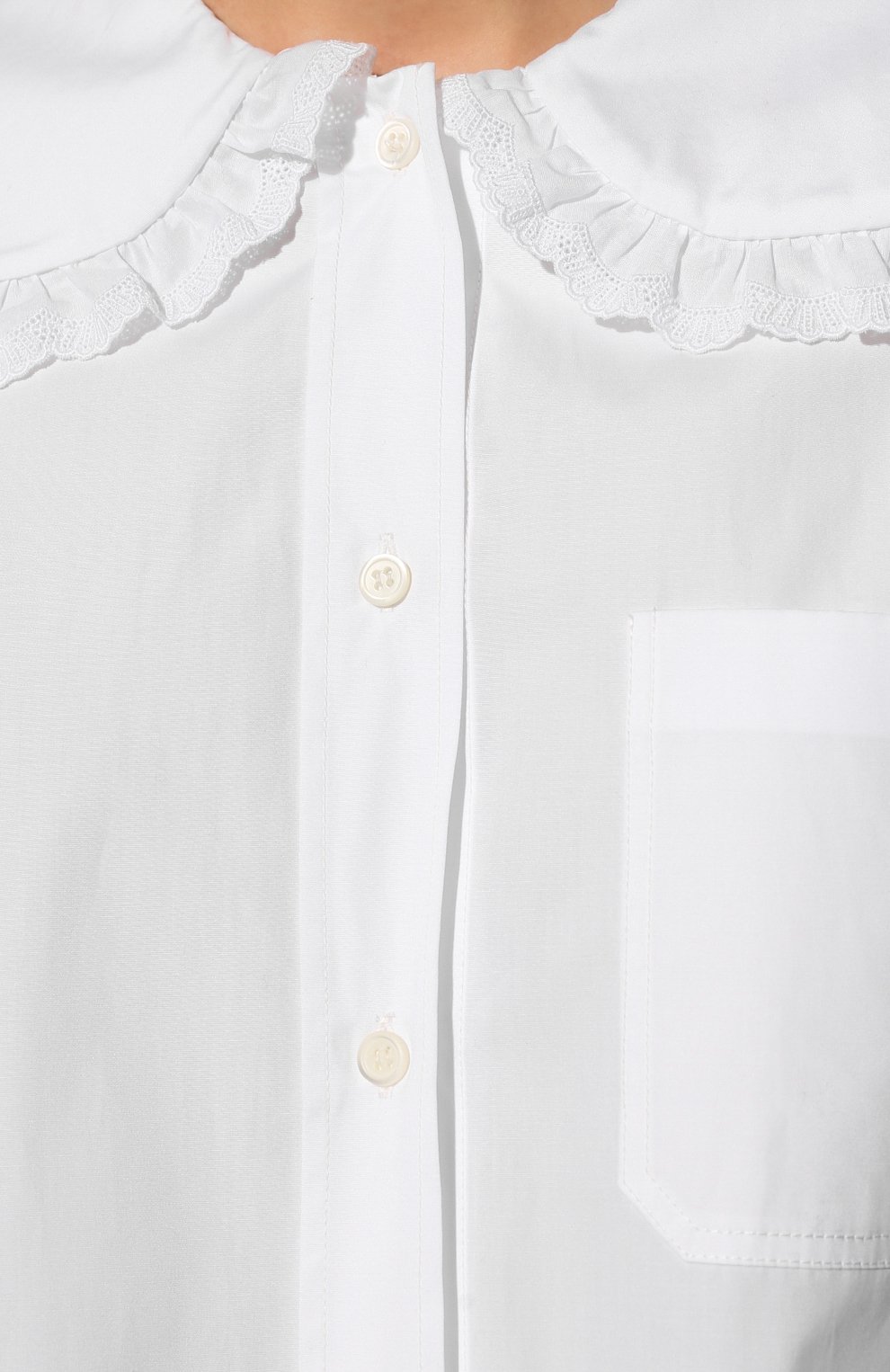 Хлопковая блузка MIU MIU, арт. MK1570-1Y90-F0009, фото 5