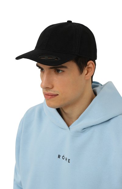 Хлопковая бейсболка DIESEL черного цвета по цене 10850 руб., арт. A11357/0PFAA, фото 2 Хлопковая бейсболка DIESEL, арт. A11357/0PFAA, фото 2