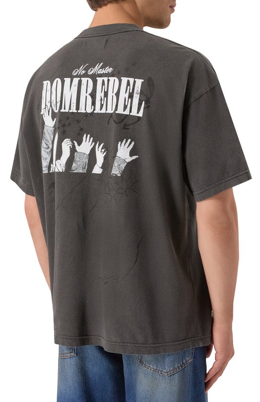 Хлопковая футболка DOMREBEL M M0ZART Серый  M M0ZART Фото 4