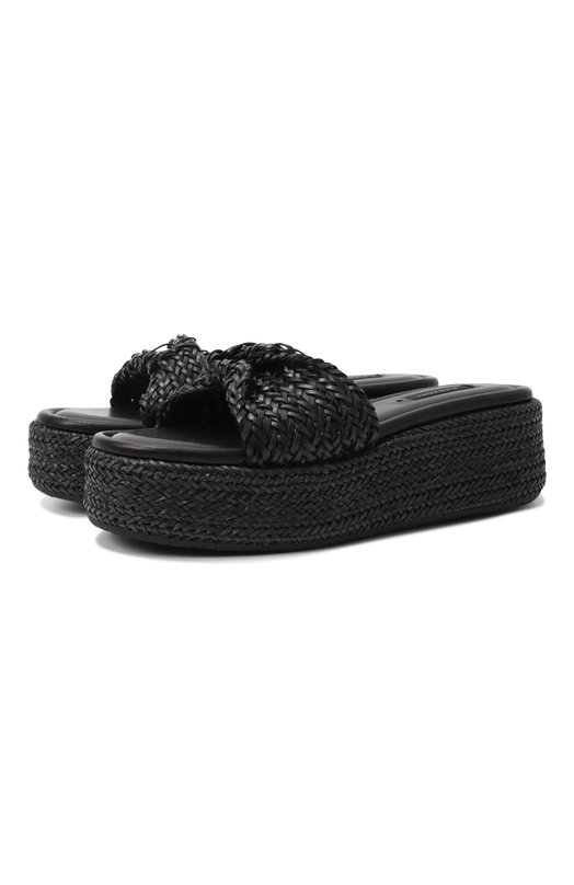 Кожаные шлепанцы Insideout Casadei 1M448J0201/HANTB Чёрный 1M448J0201/HANTB