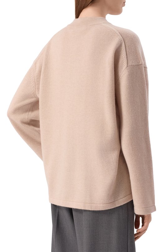 Свитер из шерсти и кашемира Max Mara Studio PISAN0 Бежевый  PISAN0 Фото 4