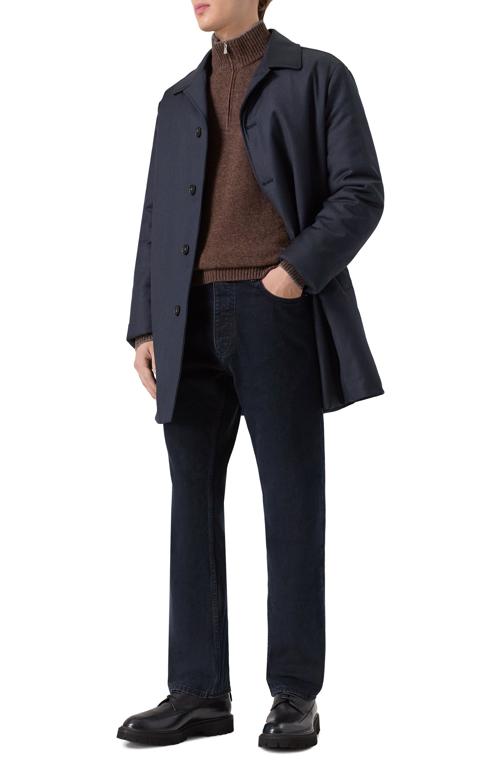 Кожаные дерби KITON, арт. USSA394N0131803, фото 2