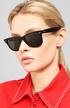 Женские солнцезащитные очки RAY-BAN черного цвета, арт. 2140-901 | Фото 2 (Кросс-КТ: С/з-унисекс; Региональные ограничения белый список (Axapta Mercury): Не проставлено, RU; Нос: Не проставлено; Материал: Пластик; Тип очков: С/з; Статус проверки: Требуются правки, Проверена категория; Материал сплава: Проверено; Оптика Гендер: оптика-унисекс; Очки форма: Прямоугольные)