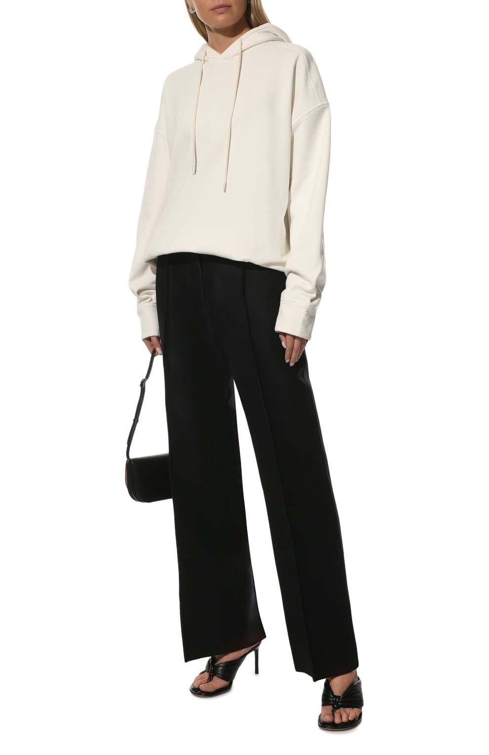 Хлопковое худи JIL SANDER кремового цвета по цене 52750 руб., арт. JPPU707515-WU248608, фото 2 Хлопковое худи JIL SANDER, арт. JPPU707515-WU248608, фото 2