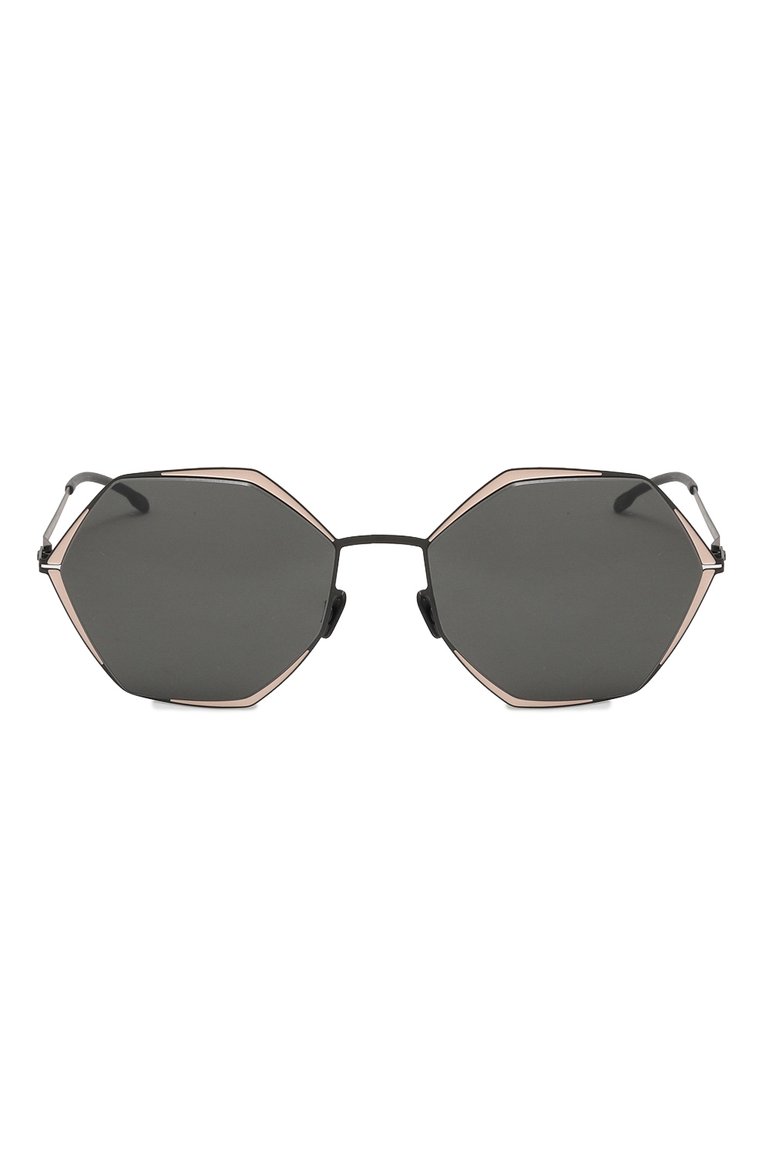 Женские солнцезащитные очки MYKITA черного цвета, арт. ALESSIA/404 | Фото 3 (Региональные ограничения белый список (Axapta Mercury): Не проставлено; Нос: Не проставлено; Тип очков: С/з; Материал: Металл; Оптика Гендер: оптика-женское; Очки форма: Круглые)