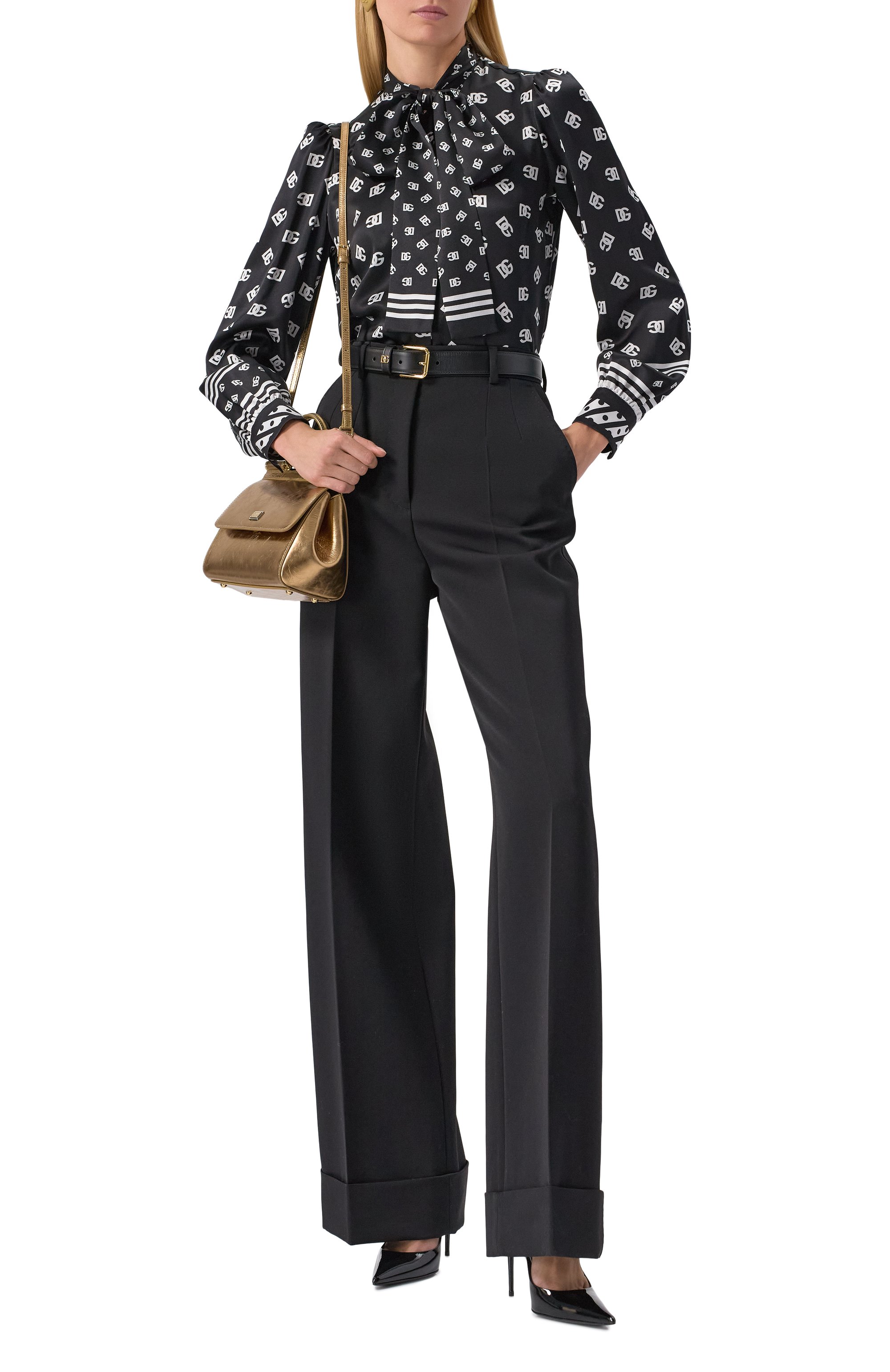 Шелковая блузка DOLCE & GABBANA, арт. F5T41T/HI1X1, фото 2