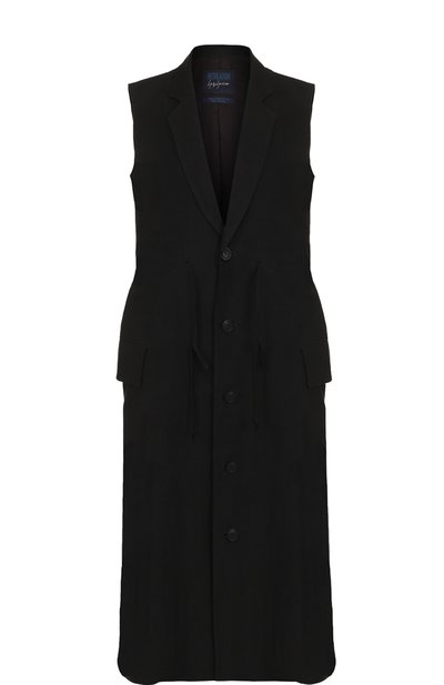 Удлиненный льняной жилет YOHJI YAMAMOTO, арт. FE-J52-300, фото 1