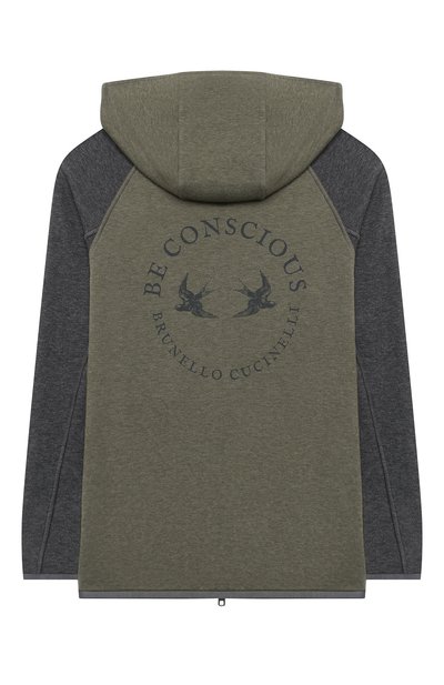 Хлопковая толстовка BRUNELLO CUCINELLI, арт. BD847E113B, фото 2