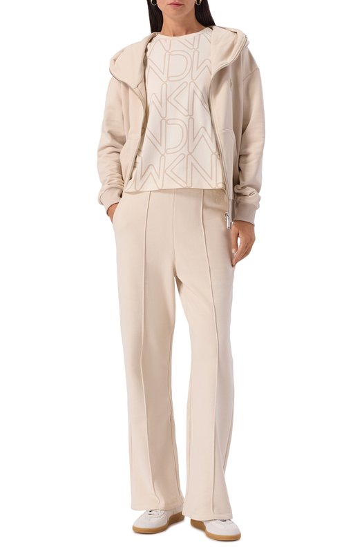 Хлопковая футболка Weekend Max Mara ACLINE Кремовый  ACLINE Фото 2