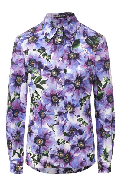 Женская хлопковая рубашка DOLCE & GABBANA, арт. F5M04T/HS5GD