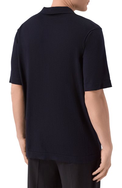 Поло из шелка и хлопка BALMAIN, арт. GH1GB044/KJ53, фото 4