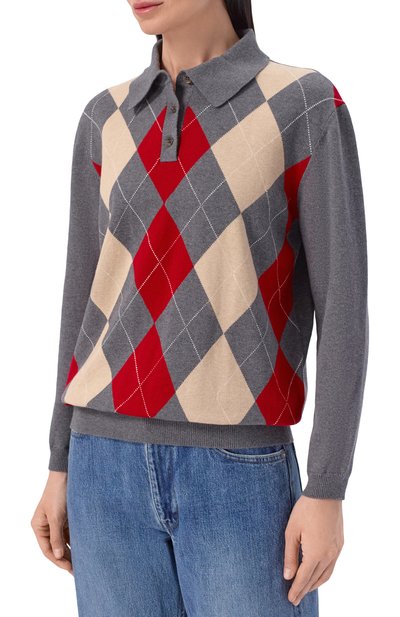 Поло из хлопка и кашемира ADDICTED, арт. AD2603, фото 3