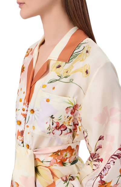 Шелковая рубашка ELIE SAAB разноцветного цвета по цене 178000 руб., арт. SH158/TL004, фото 5 Шелковая рубашка ELIE SAAB, арт. SH158/TL004, фото 5
