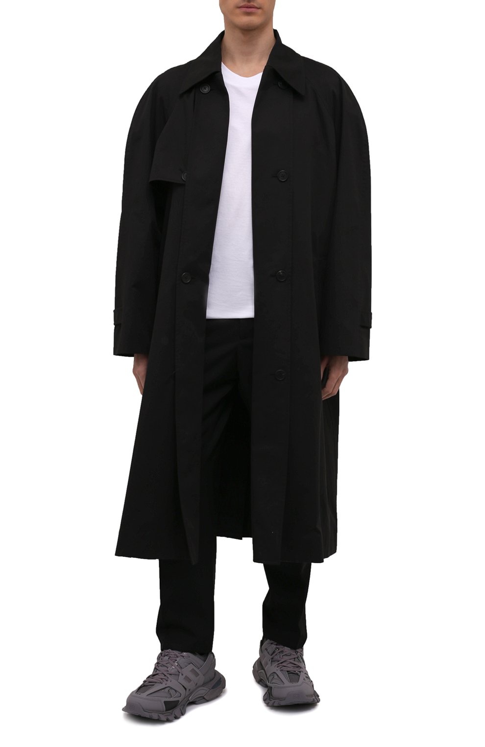 Комбинированные кроссовки track BALENCIAGA темно-серого цвета по цене 99500 руб., арт. 542023/W3FE3, фото 2 Комбинированные кроссовки track BALENCIAGA, арт. 542023/W3FE3, фото 2