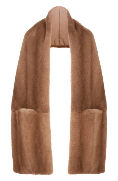Женский меховой шарф из норки MVST, арт. MSC-04-MINK-PASTEL