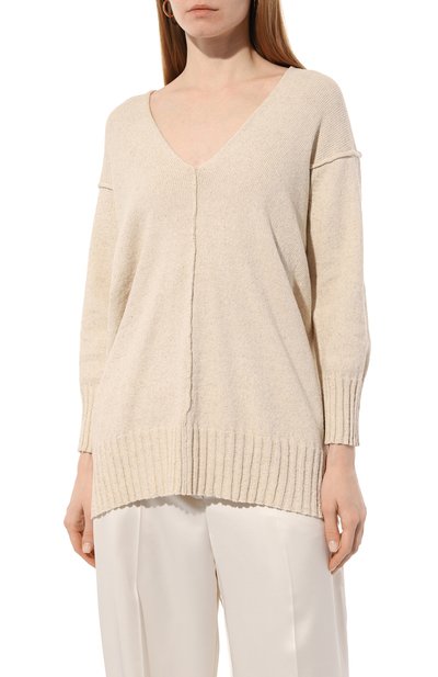 Пуловер из хлопка и льна ISABEL BENENATO, арт. DK104S23, фото 3