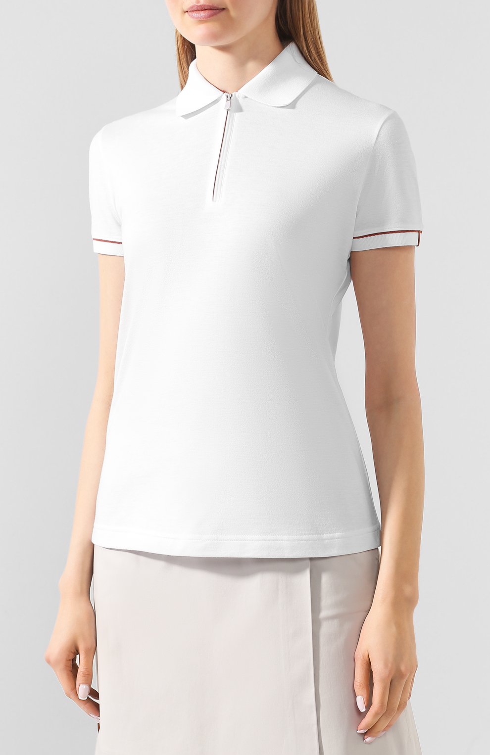 Поло LORO PIANA белого цвета по цене 72600 руб., арт. FAL1098, фото 3 Поло LORO PIANA, арт. FAL1098, фото 3