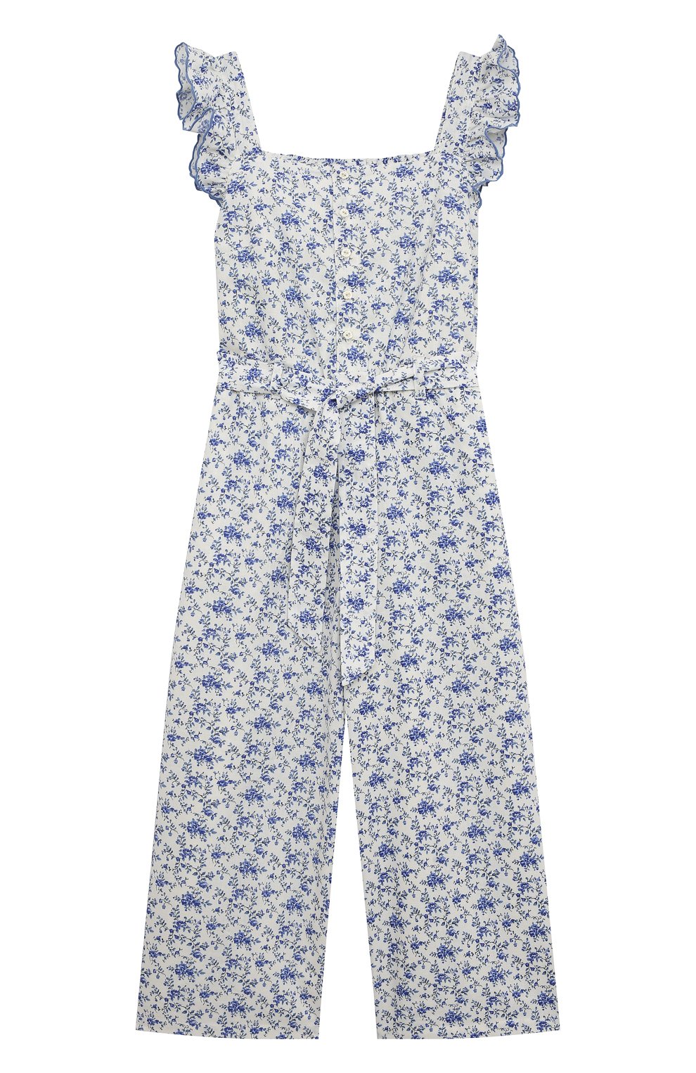 Комбинезон изо льна и хлопка POLO RALPH LAUREN голубого цвета по цене 16300 руб., арт. 312862503, фото 1 Комбинезон изо льна и хлопка POLO RALPH LAUREN, арт. 312862503, фото 1