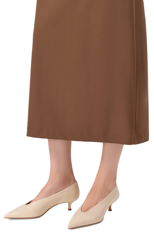 Кожаные туфли Babouche Le Monde Beryl BKT-NPL-ECR Кремовый  BKT-NPL-ECR Фото 3