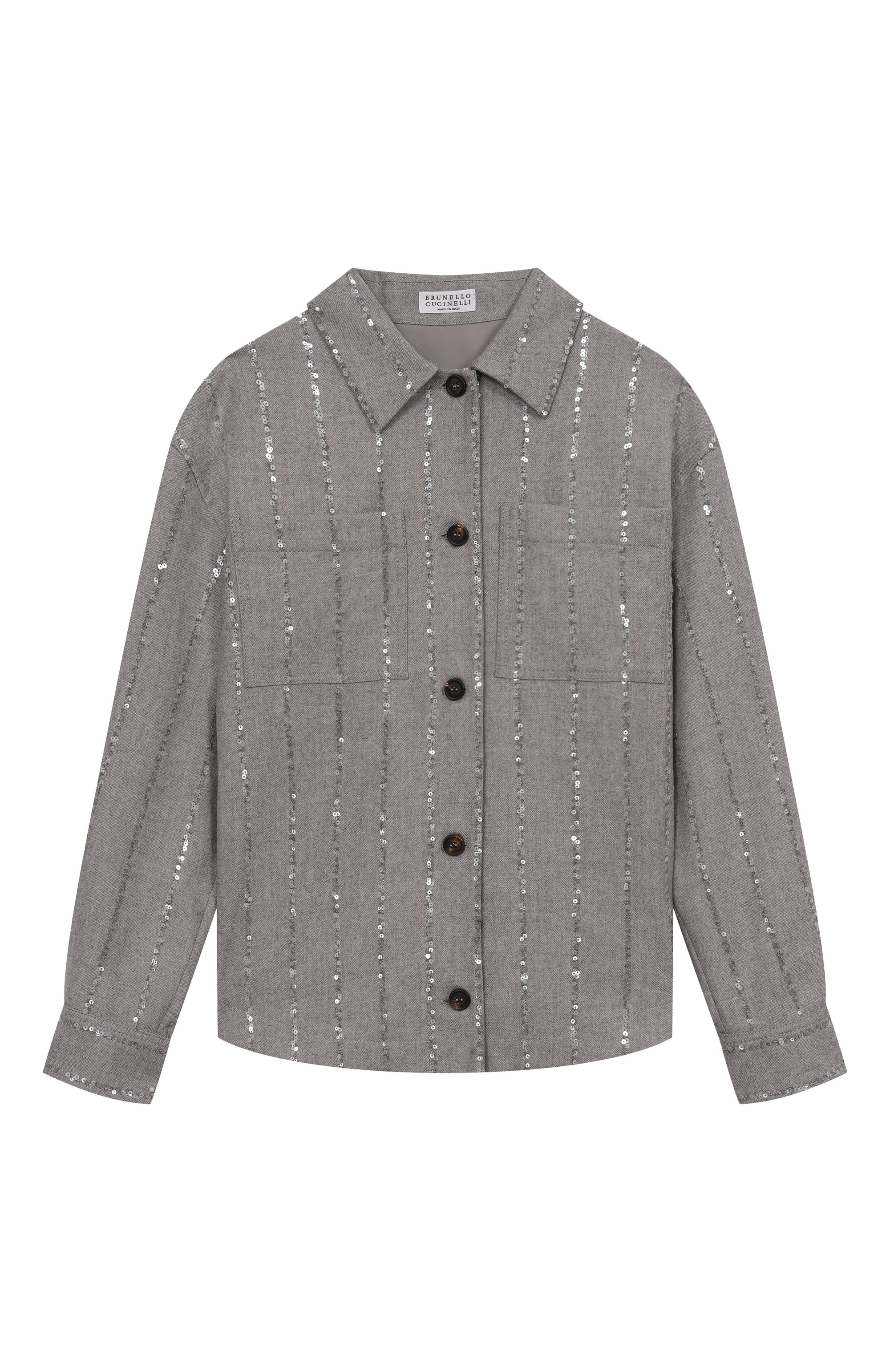 Шерстяная рубашка BRUNELLO CUCINELLI, арт. BB122S004B, фото 1