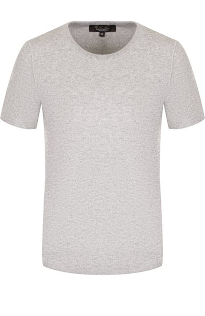 Женский кашемировый топ с коротким рукавом LORO PIANA, арт. FAG3654