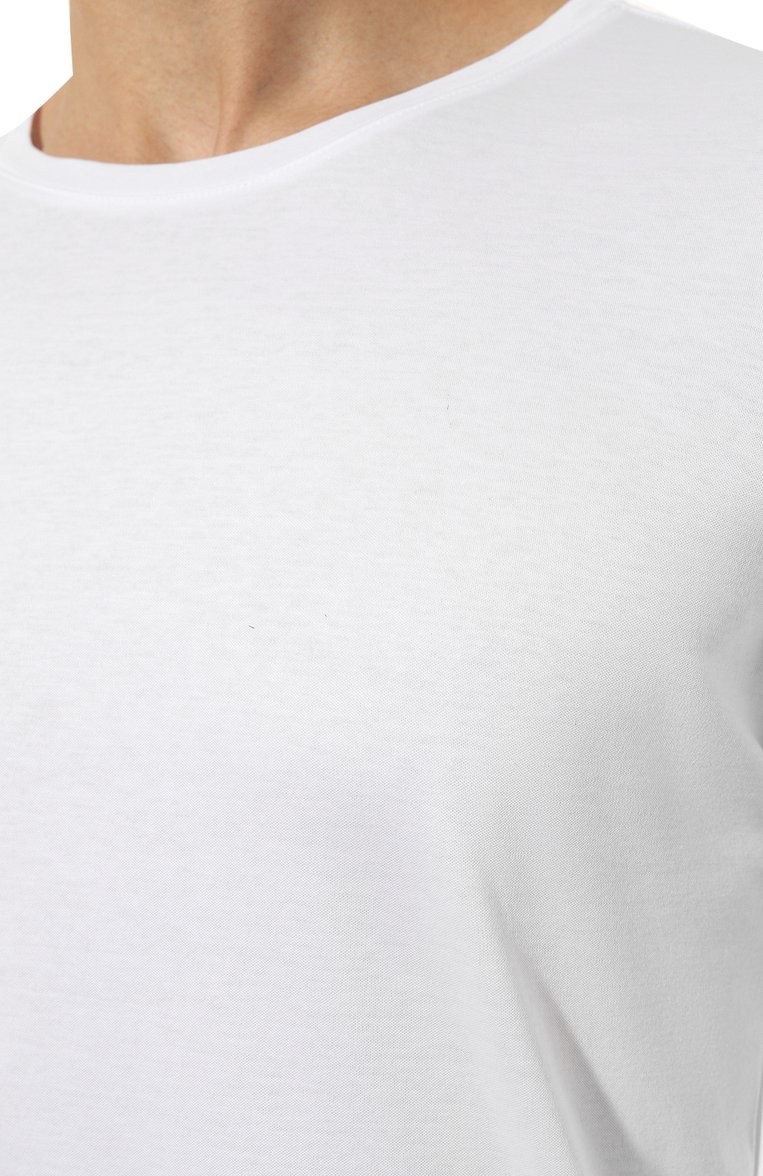 Мужская хлопковая футболка VAN LAACK белого цвета, арт. PAR0-L/180031 | Фото 5 (Рукава: Длинные; Кросс-КТ: домашняя одежда; Длина (для топов): Стандартные; Материал сплава: Проставлено; Материал внешний: Хлопок; Драгоценные камни: Проставлено)