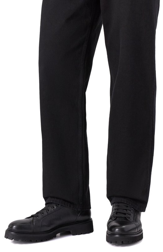 Кожаные ботинки W.Gibbs 0672001/CERV0 VACCHETTA FUR_NAPPA/SHI/EVA Чёрный  0672001/CERV0 VACCHETTA FUR_NAPPA/SHI/EVA Фото 3