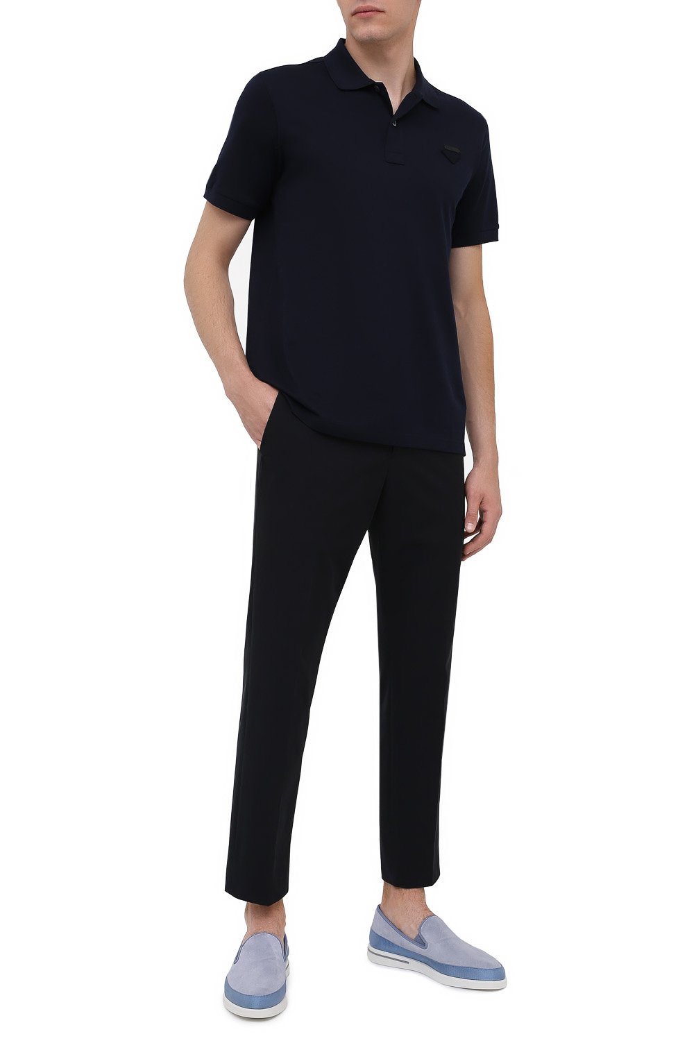 Замшевые слипоны PRADA, арт. 4D3434-054-F0237, фото 2