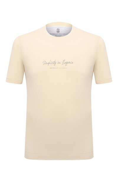 Хлопковая футболка BRUNELLO CUCINELLI, арт. M0T618410, фото 1